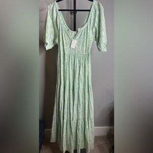 Roller Rabbit Sage Green Maxi Dress